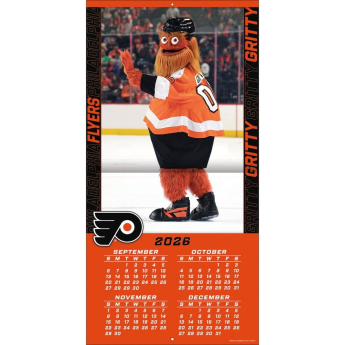 Philadelphia Flyers kalendár Gritty 2027 Wall