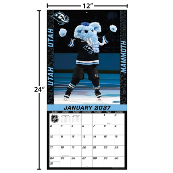 NHL produkty kalendár Mascots 2027 Wall