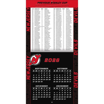 New Jersey Devils kalendár NHL 2027 Wall
