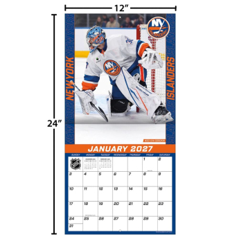 New York Islanders kalendár NHL 2027 Wall
