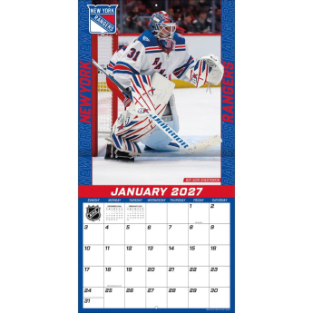 New York Rangers kalendár NHL 2027 Wall