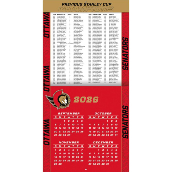 Ottawa Senators kalendár NHL 2027 Wall