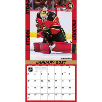 Ottawa Senators kalendár NHL 2027 Wall