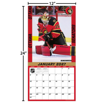 Ottawa Senators kalendár NHL 2027 Wall