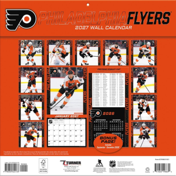 Philadelphia Flyers kalendár NHL 2027 Wall