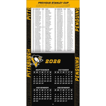 Pittsburgh Penguins kalendár NHL 2027 Wall