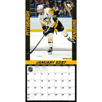Pittsburgh Penguins kalendár NHL 2027 Wall
