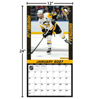 Pittsburgh Penguins kalendár NHL 2027 Wall
