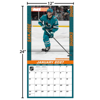 San Jose Sharks kalendár NHL 2027 Wall