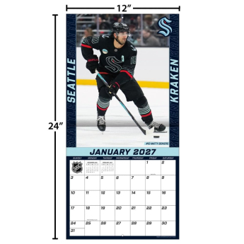 Seattle Kraken kalendár NHL 2027 Wall