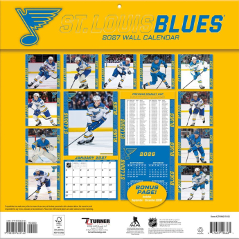 St. Louis Blues kalendár NHL 2027 Wall