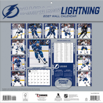 Tampa Bay Lightning kalendár NHL 2027 Wall