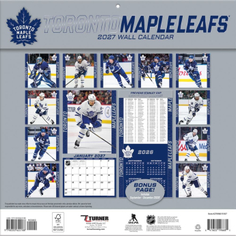 Toronto Maple Leafs kalendár NHL 2027 Wall