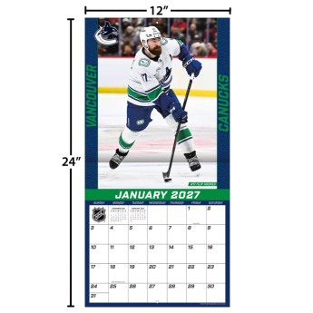 Vancouver Canucks kalendár NHL 2027 Wall