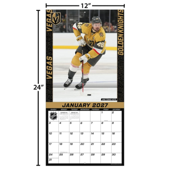 Vegas Golden Knights kalendár NHL 2027 Wall