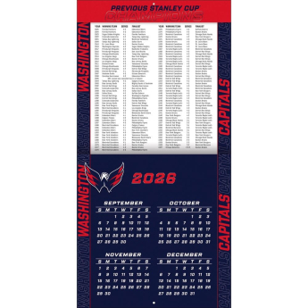 Washington Capitals kalendár NHL 2027 Wall
