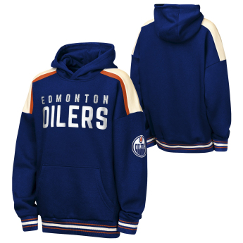 Edmonton Oilers detská mikina s kapucňou NHL Camaraderie Oversized Colorblock Fleece