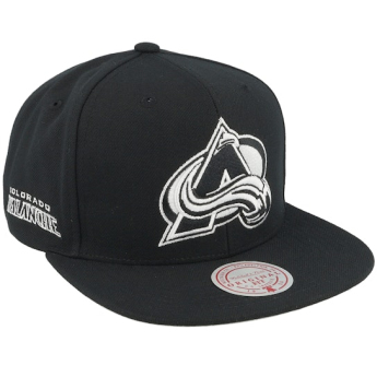 Colorado Avalanche čiapka flat šiltovka Evergreen Black White Snapback