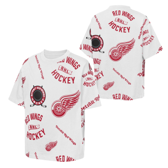 Detroit Red Wings detské tričko NHL Unstoppable All Over Print Short Sleeve Elevated