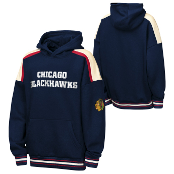 Chicago Blackhawks detská mikina s kapucňou NHL Camaraderie Oversized Colorblock Fleece