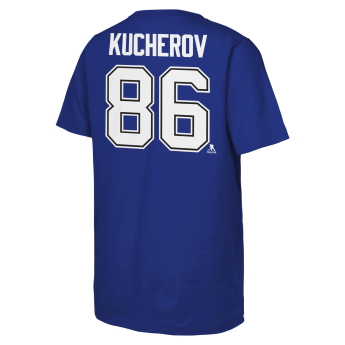 Toronto Maple Leafs detské tričko Nikita Kucherov #86 NHL Flat Name & Number Short Sleeve Cotton