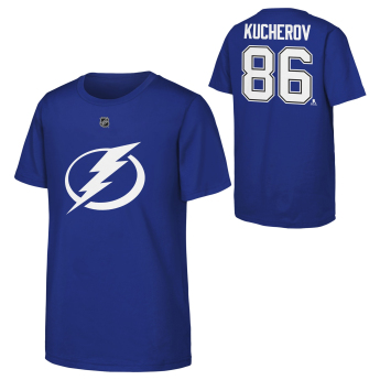 Toronto Maple Leafs detské tričko Nikita Kucherov #86 NHL Flat Name & Number Short Sleeve Cotton