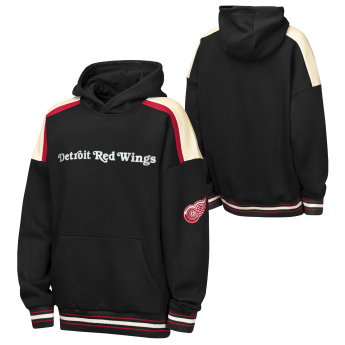 Detroit Red Wings detská mikina s kapucňou NHL Camaraderie Oversized Colorblock Fleece