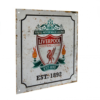 FC Liverpool ceduľa na stenu Retro Logo Sign