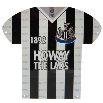 Newcastle United kovová značka Metal Shirt Sign