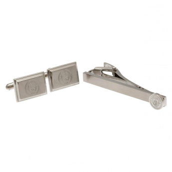 Manchester City set viazanková spona a manžetové gombíky Tie Slide & Cufflink Set