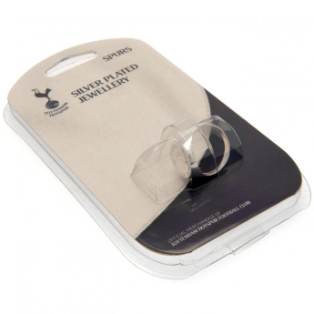 Tottenham prsteň Silver Plated Crest Ring Small