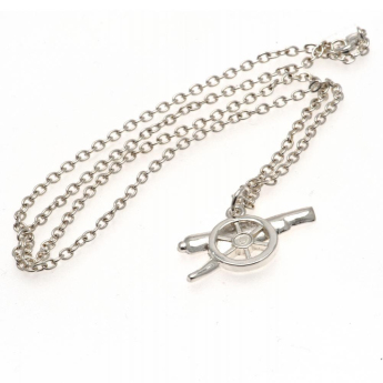 FC Arsenal retiazka na krk s príveskom Silver Plated Pendant & Chain GN