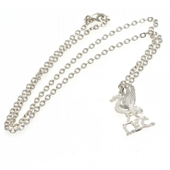 FC Liverpool retiazka na krk s príveskom Silver Plated Pendant & Chain LB