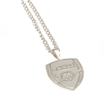 FC Arsenal prívesok na krk Silver Plated Pendant & Chain XL