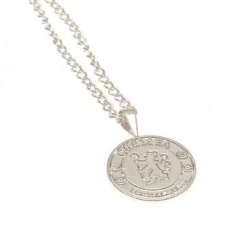 FC Chelsea retiazka na krk s príveskom Silver Plated Pendant & Chain XL