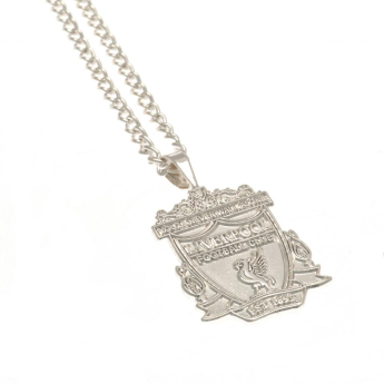 FC Liverpool retiazka na krk s príveskom Silver Plated Pendant & Chain XL