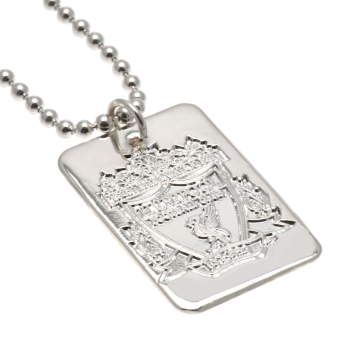 FC Liverpool retiazka na krk s psou známkou Silver Plated Dog Tag & Chain