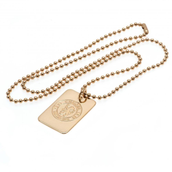 FC Chelsea retiazka na krk s psou známkou Gold Plated Dog Tag & Chain
