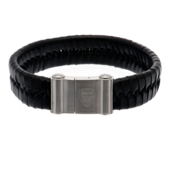 FC Arsenal kožený náramok Single Plait Leather Bracelet