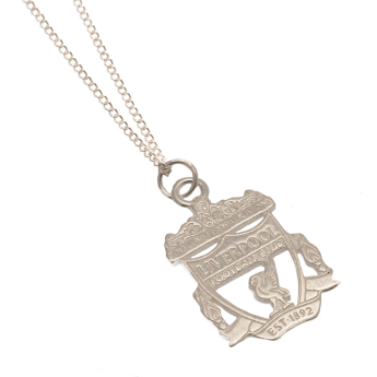 FC Liverpool retiazka na krk s príveskom Sterling Silver Pendant & Chain CR