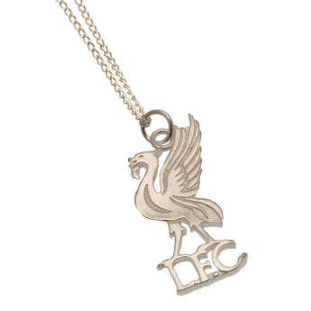 FC Liverpool retiazka na krk s príveskom Sterling Silver Pendant & Chain LB