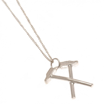 West Ham United retiazka na krk s príveskom Sterling Silver Pendant & Chain HM