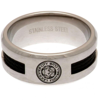 Leicester City prsteň Black Inlay Ring Small