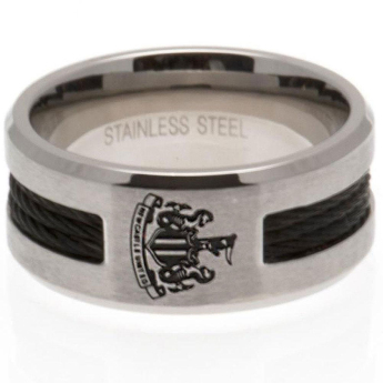 Newcastle United prsteň Black Inlay Small