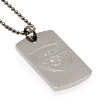 FC Arsenal retiazka na krk s psou známkou Engraved Dog Tag & Chain