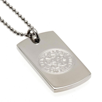 Leicester City retiazka na krk s psou známkou Engraved Dog Tag & Chain