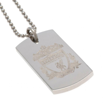 FC Liverpool retiazka na krk s psou známkou Engraved Dog Tag & Chain CR