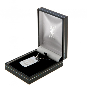 FC Liverpool retiazka na krk s psou známkou Engraved Dog Tag & Chain CR