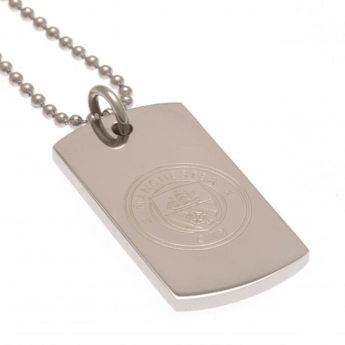 Manchester City retiazka na krk s psou známkou Engraved Dog Tag & Chain