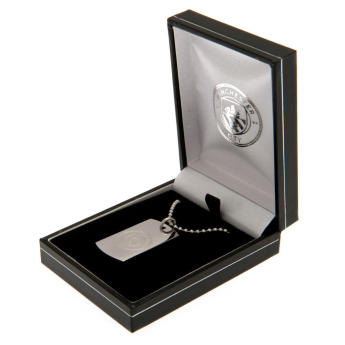 Manchester City retiazka na krk s psou známkou Engraved Dog Tag & Chain